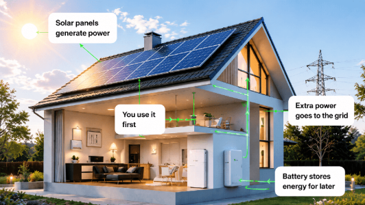 home-solar-energy-flow